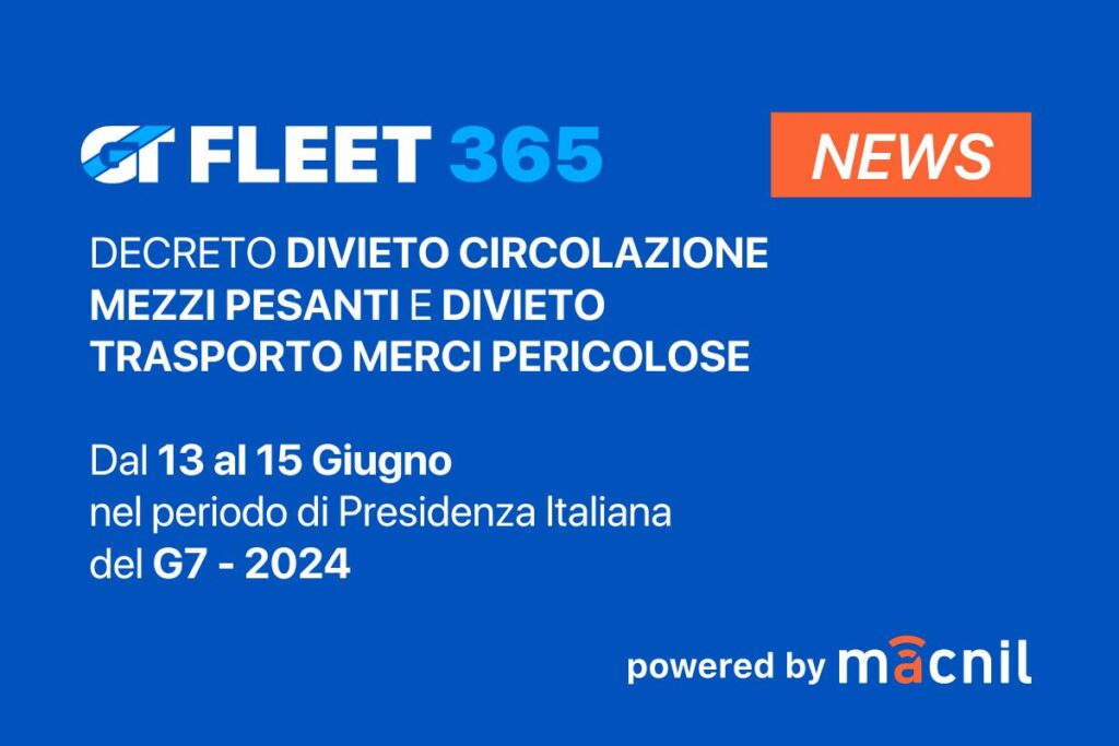 G7 Puglia: restrizioni alla circolazione di mezzi pesanti e merci pericolose